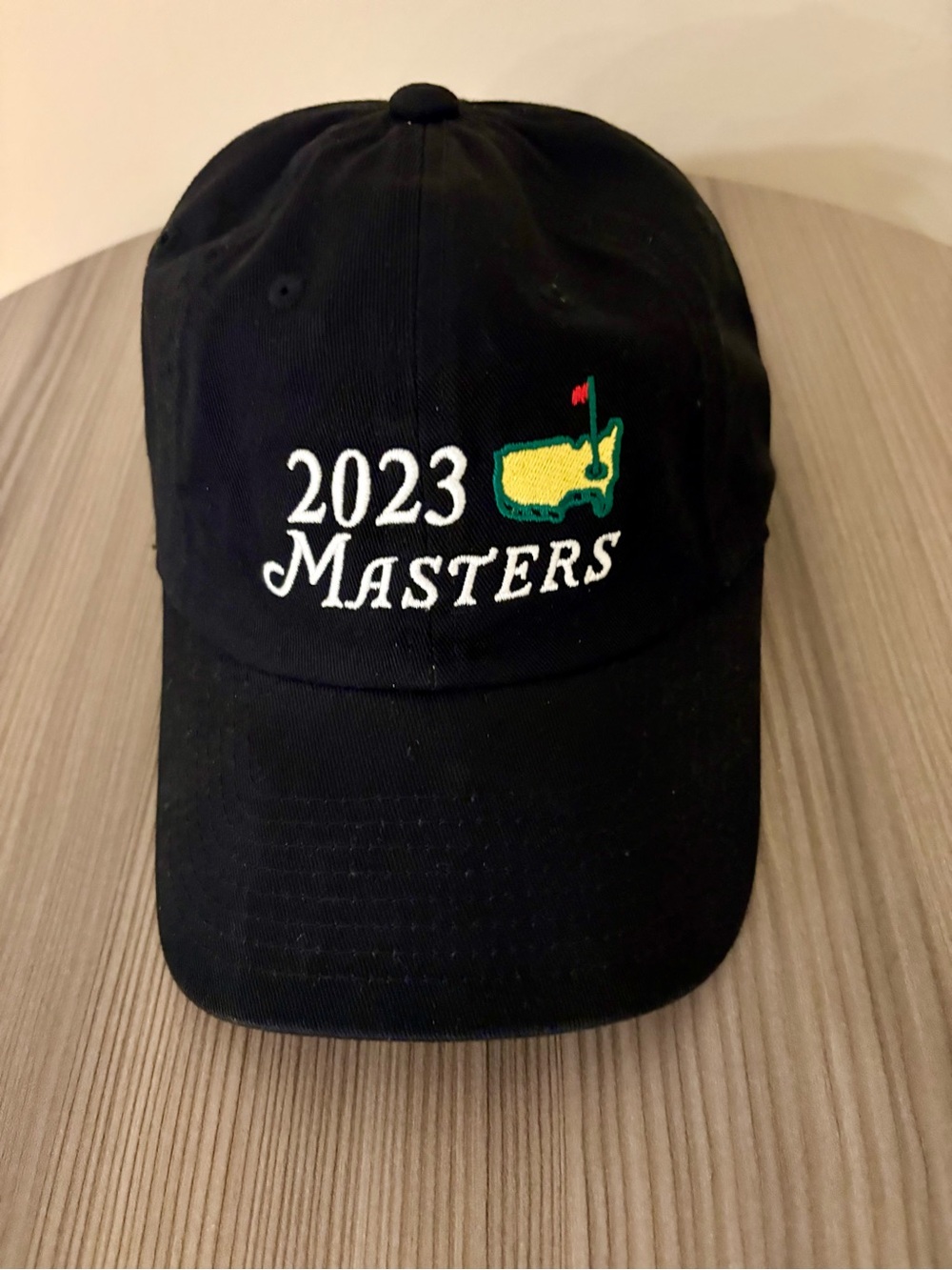 2023 Masters Tournament Augusta National Golf Hat Black Embroidered Strapback